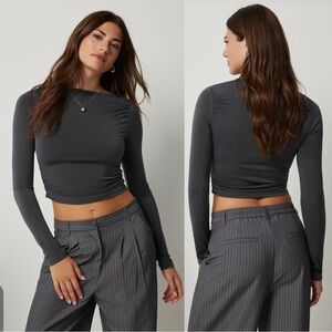 Ardene Boat Neck Long Sleeve Top